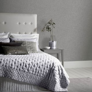 Linen Wallpaper - Mid Grey
