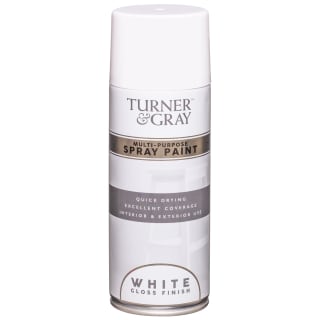 Turner & Gray Multi-Purpose Spray Paint 400ml - White Gloss Finish