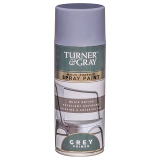 Turner & Gray Multi-Purpose Spray Paint 400ml - Grey Primer