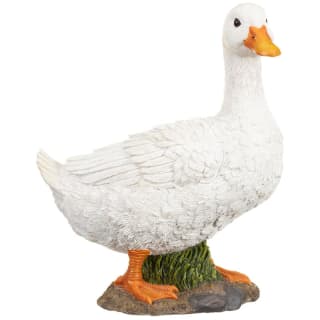 Resin Duck Garden Ornament - White