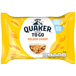Quaker Porridge To Go Bar 55g - Golden Syrup