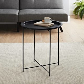 Essentials Tray Side Table - Black