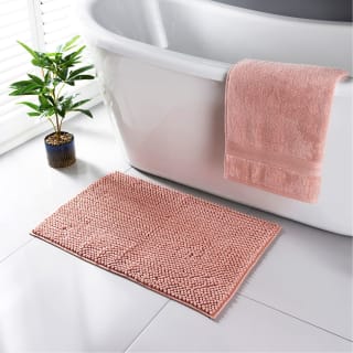 Signature Microfibre Noodle Bath Mat - Blush