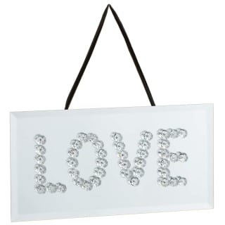 Glass & Crystal Love Plaque