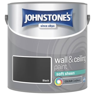 Johnstone's Paint Soft Sheen Emulsion - Black 2.5L