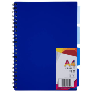 A4 Project Book - Blue