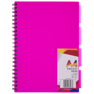A4 Project Book - Pink