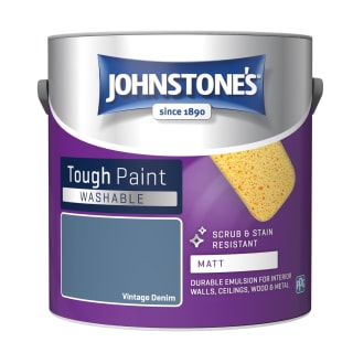 Johnstone's Washable Matt Paint 2.5L - Vintage Denim