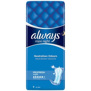 Always Maxi Night Pads 9pk