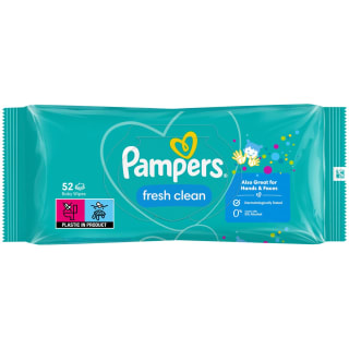 Pampers Fresh Clean Baby Wipes 52pk