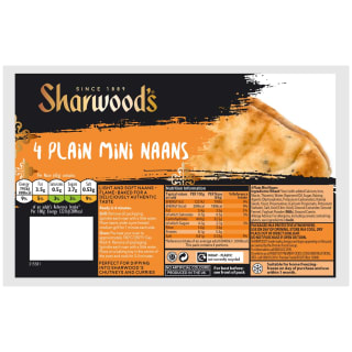 Sharwood's 4 Plain Mini Naans