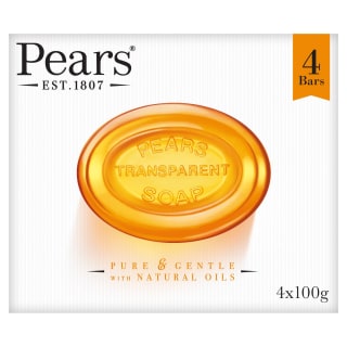 Pears Transparent Soap Bars 4pk