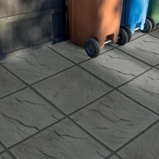 Peak Riven Dark Grey 45 x 45cm - Dark Grey