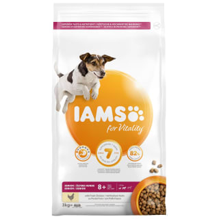 Iams Senior Small & Medium Dry Dog Food 3kg - Chicken