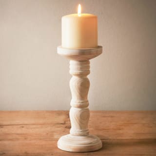 Wooden Pillar Candle Stick