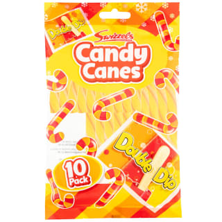 Swizzels Orange & Cherry Double Dip Candy Canes 10pk