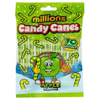 Millions Candy Canes 10pk - Apple