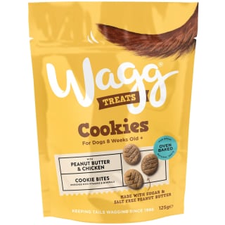Wagg Treats Cookie Bites 125g - Peanut Butter & Chicken