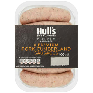 Hull's Premium Pork Cumberland Sausages 400g