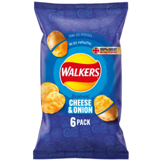 Walkers Cheese & Onion Multipack 6pk