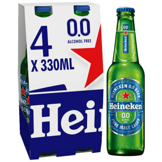 Heineken 0.0 Alcohol Free Beer 4 x 330ml