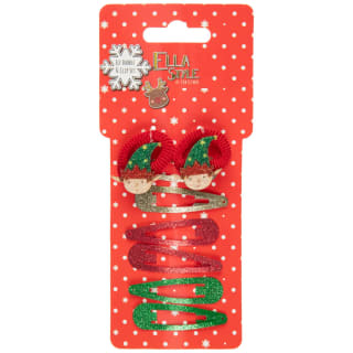 Ella Style Christmas Elf Bobble & Clip Set