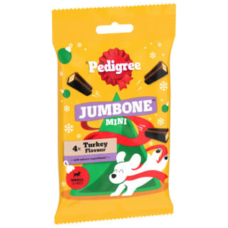 Pedigree Jumbone Mini Turkey Flavour Small Dog Treats 4pk