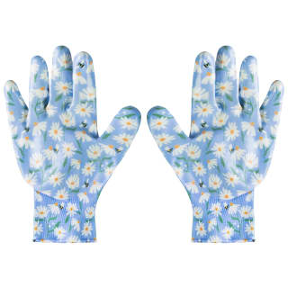 Fashion Nitrile Coated Garden Glove - Blue Daisies