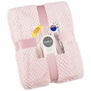 Simply Everyday Waffle Throw - Blush