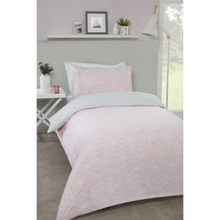 Loft Studio Geo Single Duvet Set - Blush