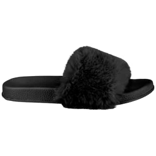 354675-ladies-fluffy-slider-black-2