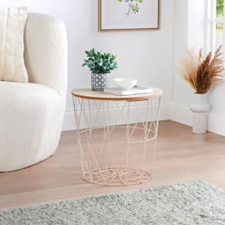 Michigan Basket Side Table