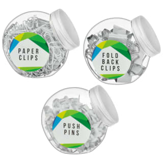 Mini Tub Clips & Pins - White