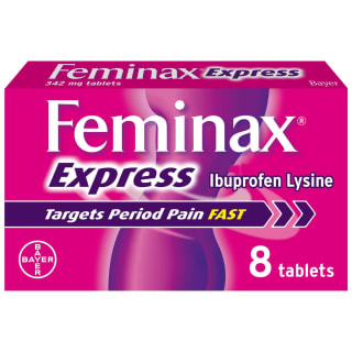 Feminax Express Period Pain & Cramps Tablets 8pk