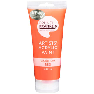 356878-brunel-franklin-artists-acrylic-paint-200ml-cadmium-red