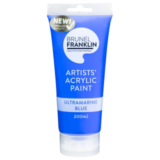 356878-brunel-franklin-artists-acrylic-paint-200ml-ultramarine-blue