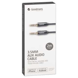 Goodmans Aux Cable 2m - Black
