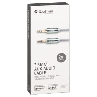 Goodmans Aux Cable 2m - Grey