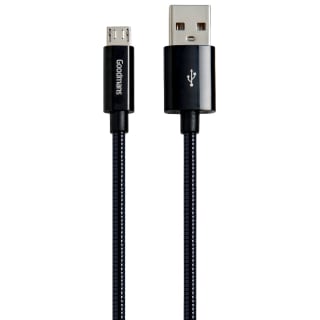 357007-goodmans-metal-micro-usb-charge-and-sync-cable-1m-black