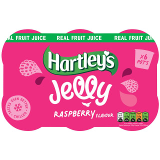 Hartley's Jelly Pots 6 x 115g - Raspberry