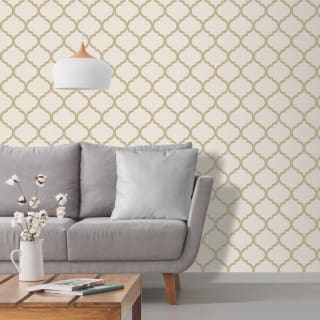 Crystal Trellis Gold Wallpaper