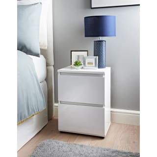Norsk 2 Drawer Bedside Table