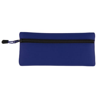 Flat Zip Pencil Case - Blue