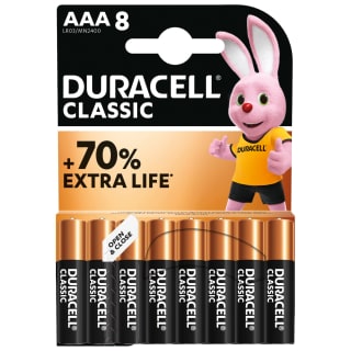 Duracell Classic AAA Batteries 8pk