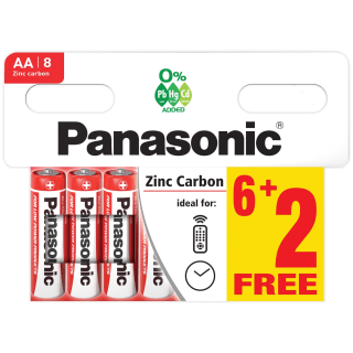 Panasonic AA Batteries 8pk
