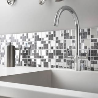 Kensington Silver Mosaic Self Adhesive Wall Tile