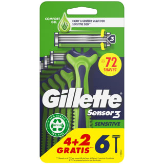 Gillette Sensor3 Sensitive Razors 6pk