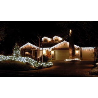 Snowing Icicle Christmas LED Lights 240pk - Cool White