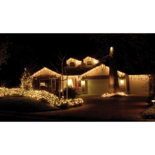 LED Snowing Icicle Christmas Lights 720pk - Warm White