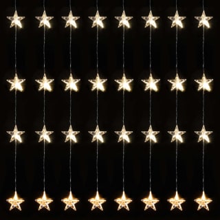 Star Curtain Ultra Bright LED Lights 24pk - Warm White